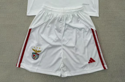 Fan Version 2025-2026 Benfica Third Away White Soccer Shorts Football Shorts