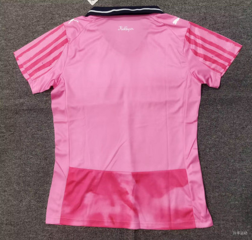 Women 2025-2026 Monterey Pink Soccer Jersey Girl Football Shirt