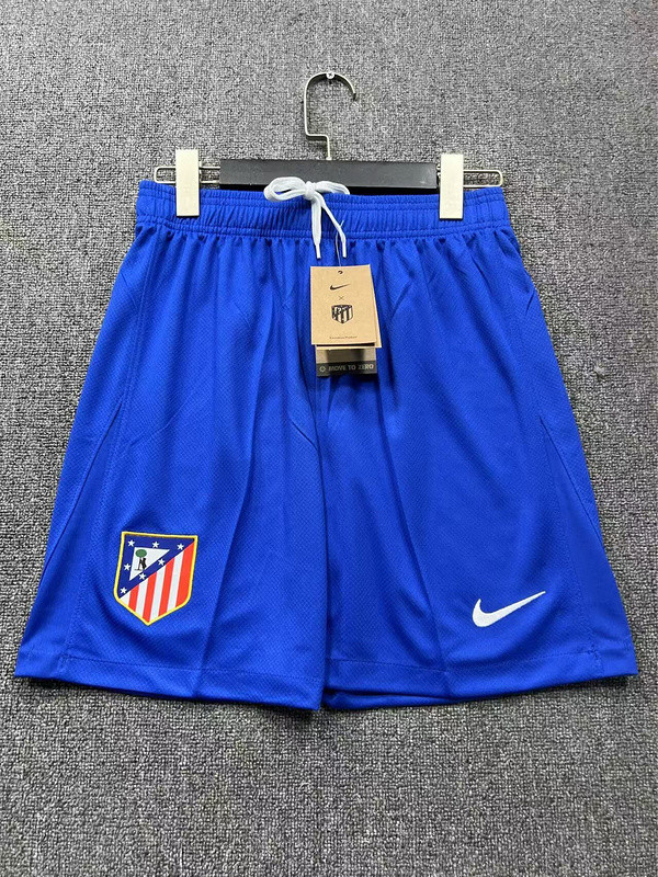 Fan Version 2025-2026 Atletico Madrid Home Soccer Shorts Football Shorts