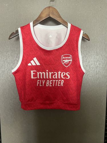 Women 2025-2026 Arsenal Home Soccer Yoga Vest Girl Football Jersey