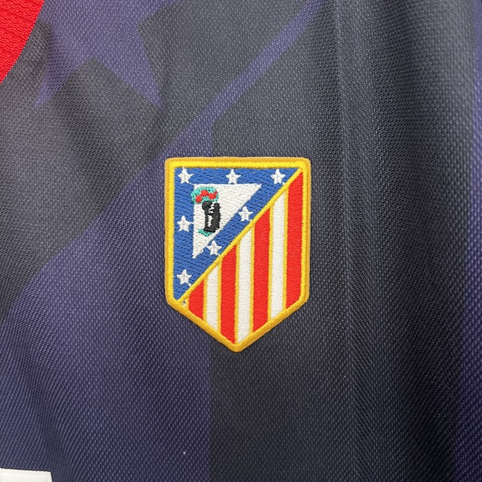 with LFP Patch Retro Jersey 1995-1996 Atletico Madrid Third Away Soccer Jersey