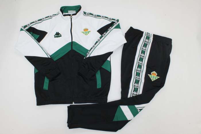 Retro 1995-1997 Real Betis Soccer Jacket and Long pants Football Tracksuit