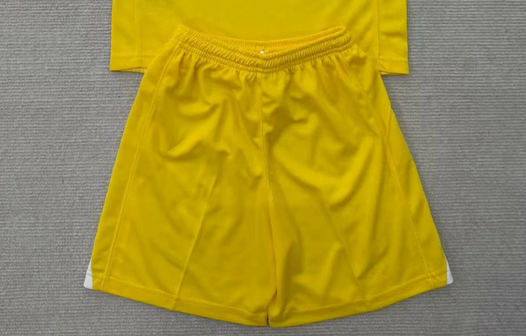 Fan Version 2025-2026 Atletico Madrid Yellow Goalkeeper Soccer Shorts Football Shorts
