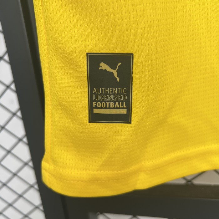 Horona Camisetas de Futbol Fan Version 2025-2026 Girona Away Yellow Soccer Jersey