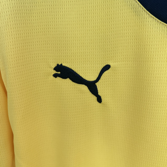 Horona Camisetas de Futbol Fan Version 2025-2026 Girona Away Yellow Soccer Jersey