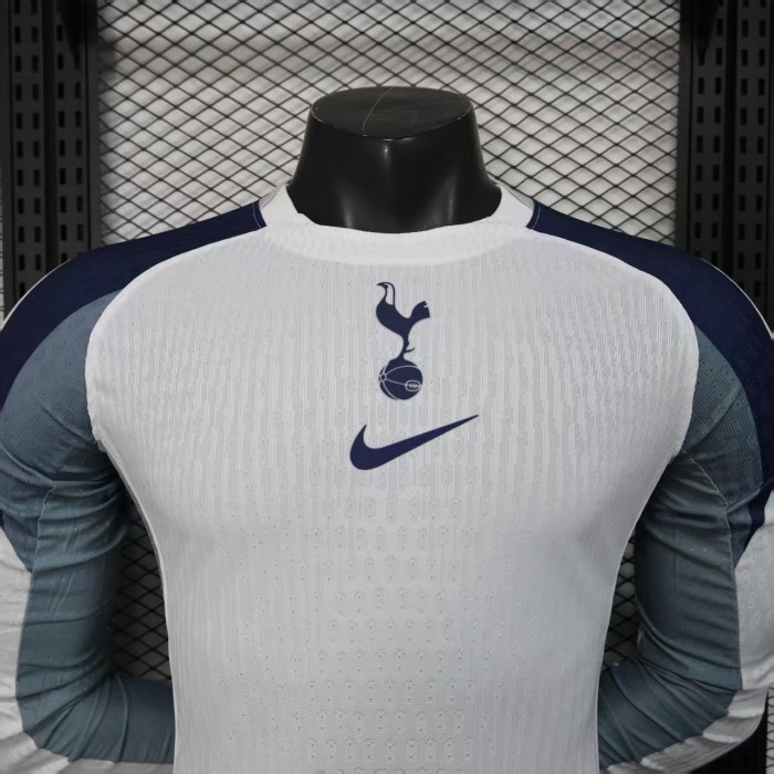 Long Sleeve Spurs Shirt Player Version 2025-2026 TOT Home Soccer Jersey
