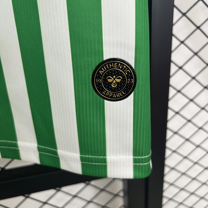 with Sponor Logo Fan Version 2025-2026 Real Betis Conference Final Soccer Jersey Football Shirt