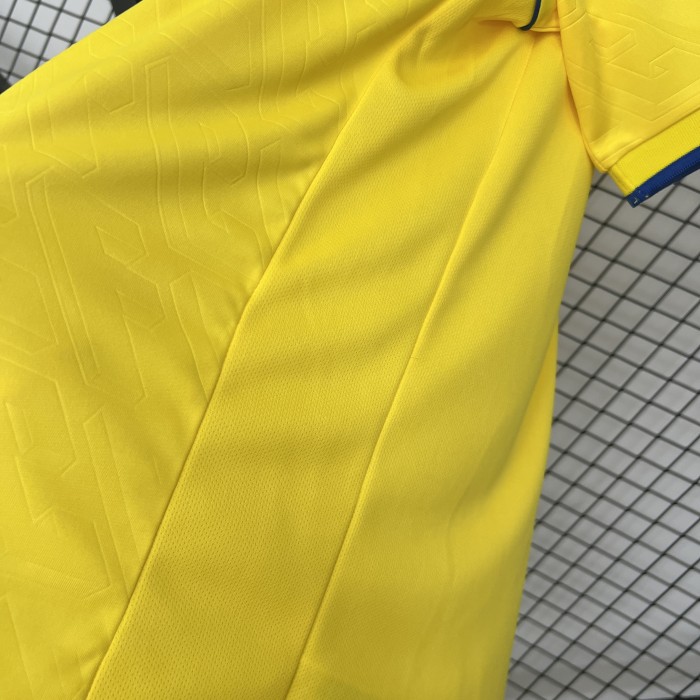 with LALIGA Patch Fans Version CADIZ 2025-2026 Cadiz Home Soccer Jersey Football Shirt