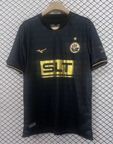 Fans Version 2025-2026 Hansa Rostock Third Away Black Soccer Jersey Football Shirt