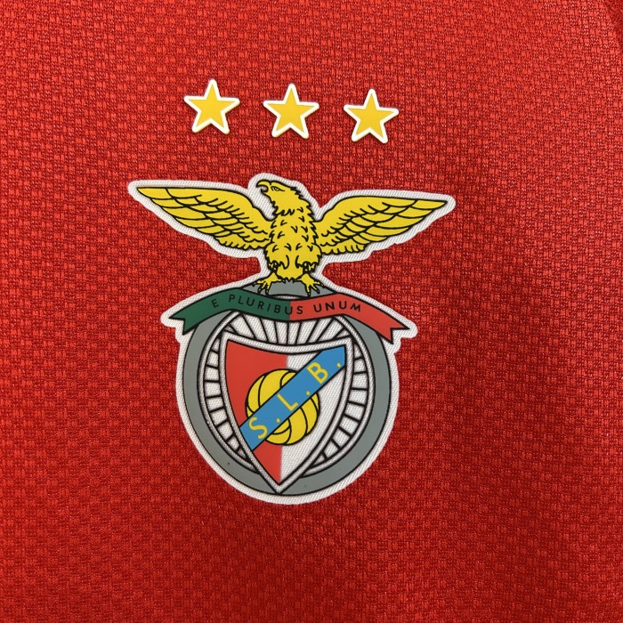 Youth Uniform Kids Kit 2025-2026 Benfica Home Soccer Jersey Shorts Child Football Set