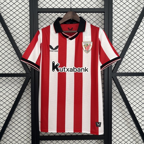 Fan Version 2025-2026 Athletic Bilbao Home Soccer Jersey Football Shirt