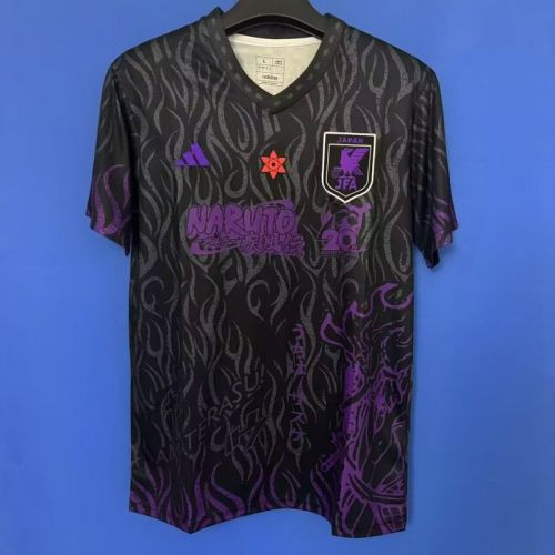 Fan Version 2025 Japan Black Comic Soccer Jersey Football Shirt