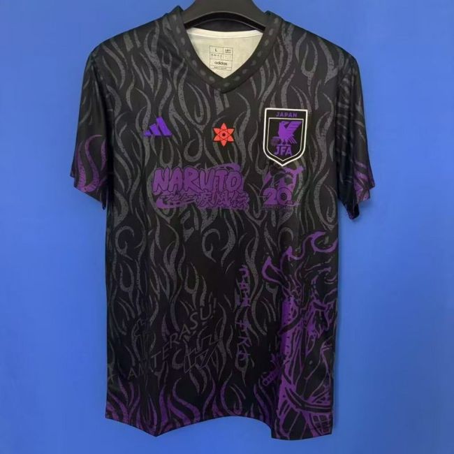 Fan Version 2025 Japan Black Comic Soccer Jersey Football Shirt