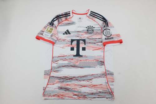 with Bundesliga Patch Fan Version 2025-2026 Bayern Munich Away Soccer Jersey Bayern Munchen Football Shirt