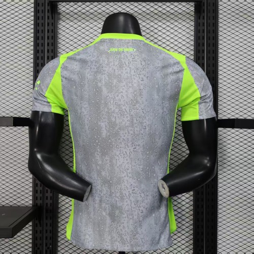 Player Version 2025-2026 Manchester City Third Away Grey Soccer Jersey Man City Football Shirt