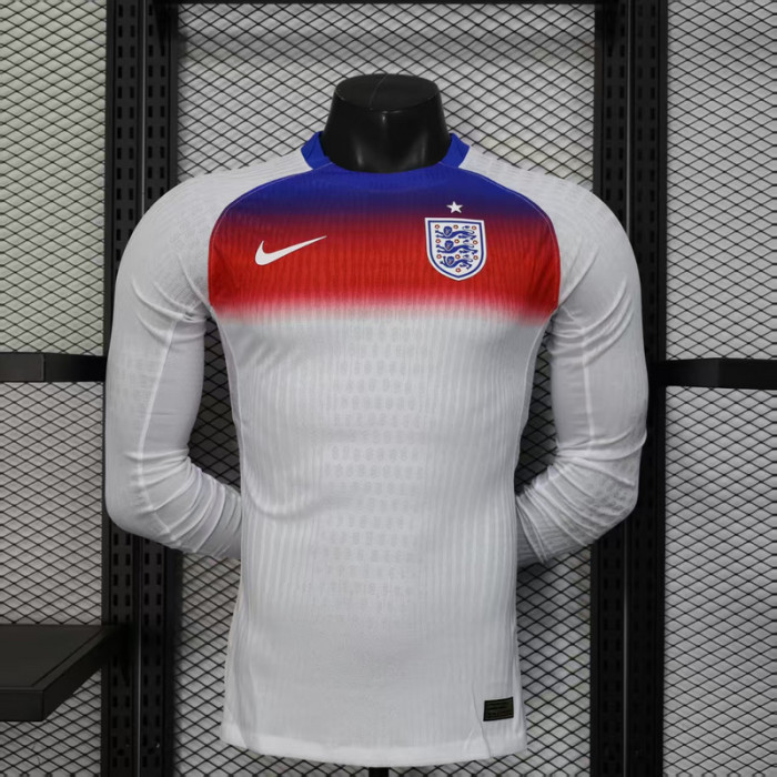 Long Sleeve Player Version 2025 England Home Soccer Jersey Football Shirt