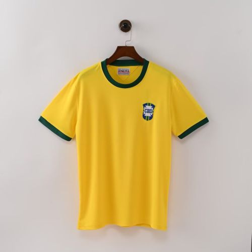 Retro Jersey 1980 Brazil Home Soccer Jersey Vintage Brasil Camisetas de Futbol