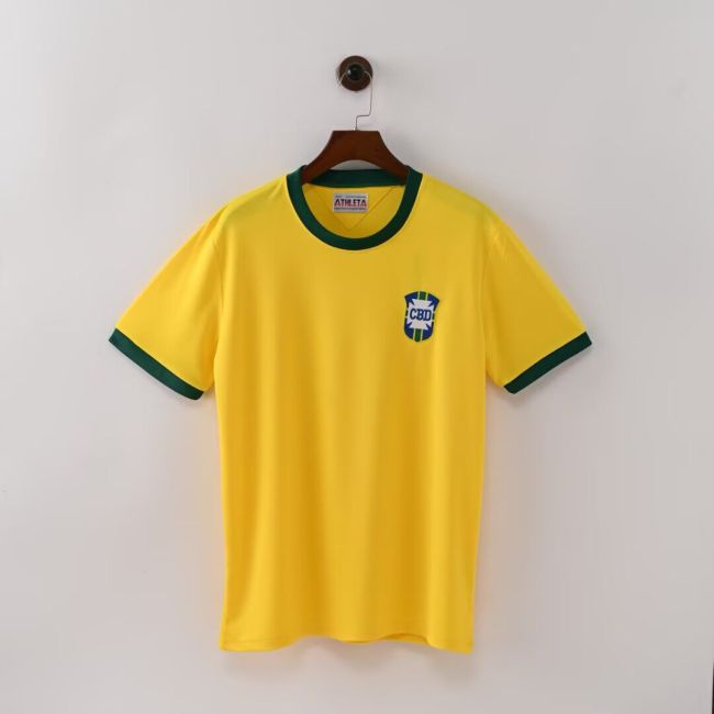 Retro Jersey 1980 Brazil Home Soccer Jersey Vintage Brasil Camisetas de Futbol