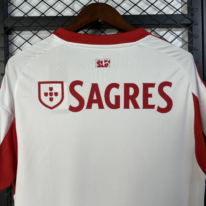Fan Version 2025-2026 Benfica Away White Soccer Jersey Football Shirt