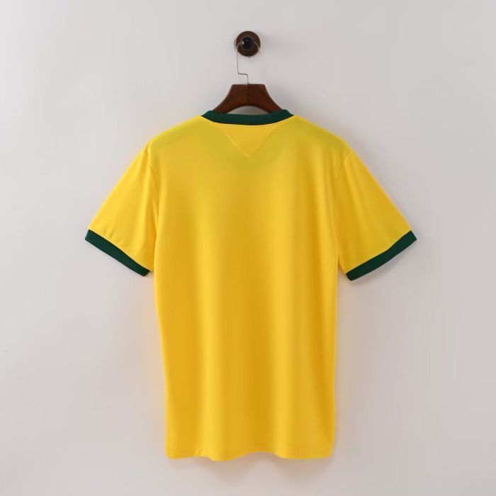 Retro Jersey 1980 Brazil Home Soccer Jersey Vintage Brasil Camisetas de Futbol