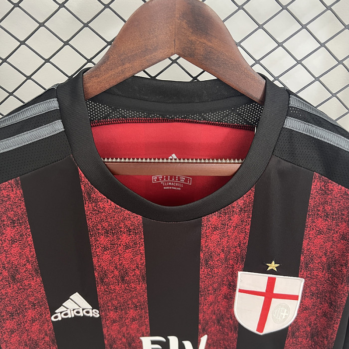 Retro Jersey 2015-2016 AC Milan Home Soccer Jersey Vintage Football Shirt
