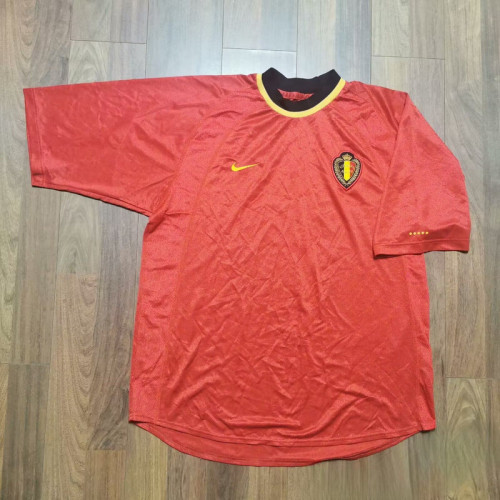 Retro Jersey 2000 BEL Home Soccer Jersey Vintage Football Shirt