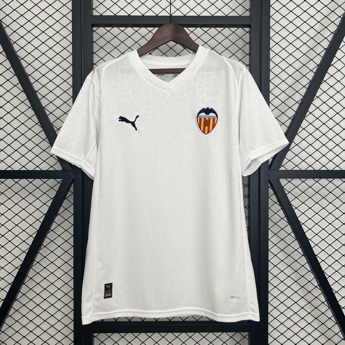 Fans Version 2025-2026 Valencia Home Soccer Jersey Football Shirt