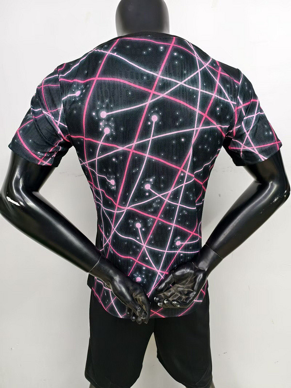 Player Version 2025-2026 PSG Black/Pink Soccer Training Jersey Football Pre-match Maillot