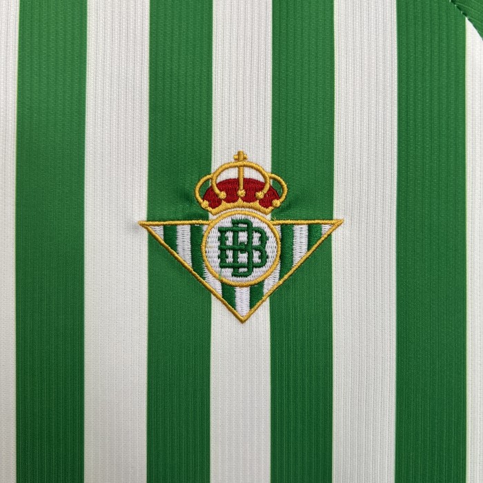 with Sponor Logo Fan Version 2025-2026 Real Betis Conference Final Soccer Jersey Football Shirt