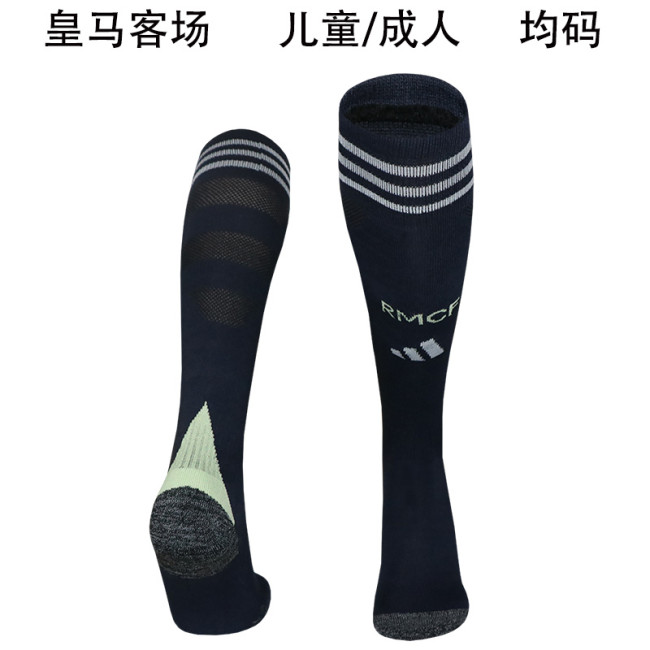 Youth/Adult 2025-2026 Real Madrid Away Soccer Socks Football Socks