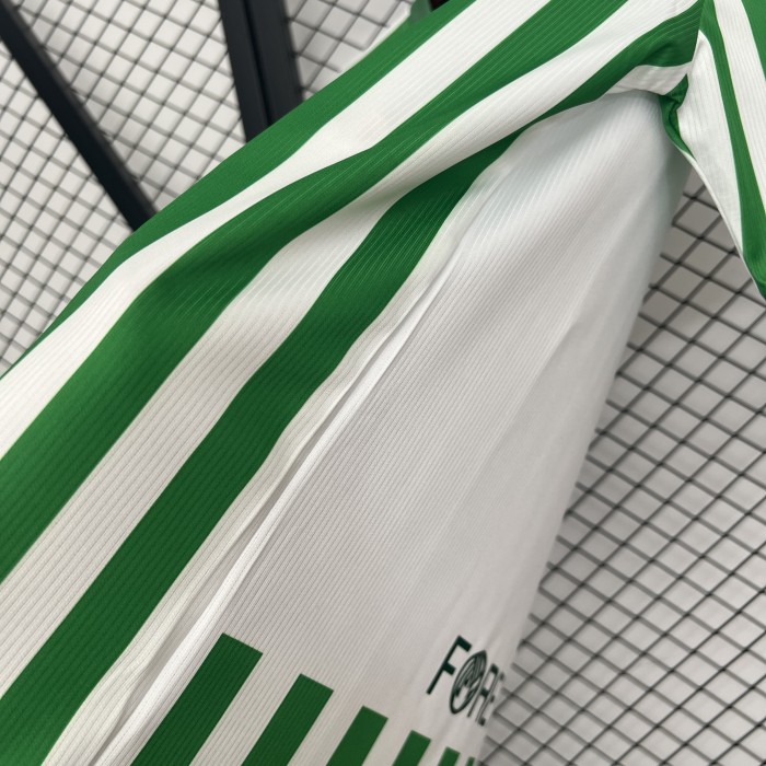 with Sponor Logo Fan Version 2025-2026 Real Betis Conference Final Soccer Jersey Football Shirt
