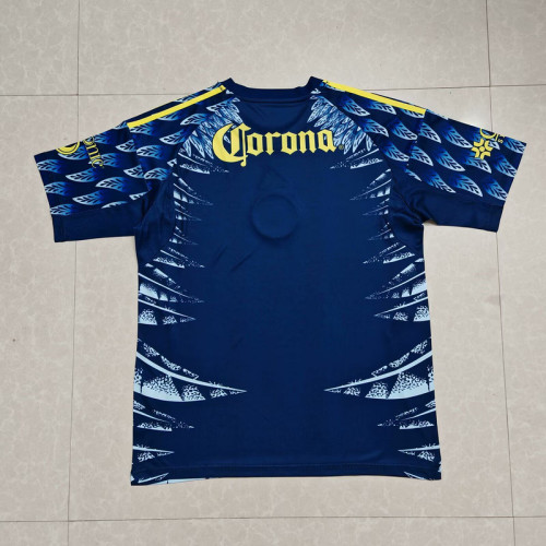 Fan Version 2025-2026 Club America Aguilas Away Dark Blue Soccer Jersey Football Shirt