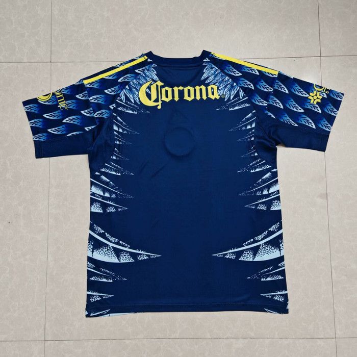Fan Version 2025-2026 Club America Aguilas Away Dark Blue Soccer Jersey Football Shirt