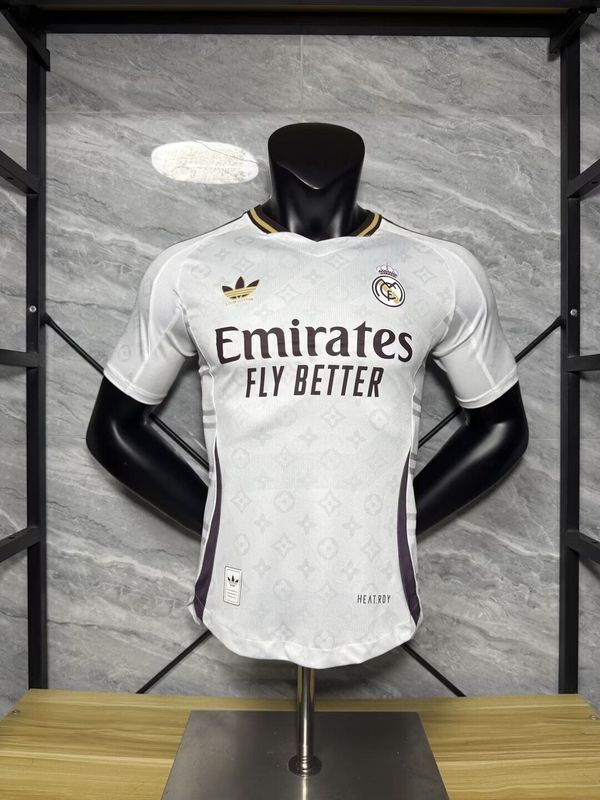 Player Version 2025-2026 Real Madrid LV Version Soccer Jersey Real Football Shirt