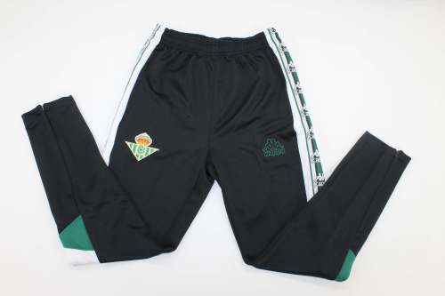 Retro 1995-1997 Real Betis Black/White Soccer Long Pants