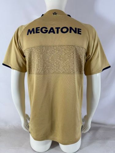 Retro Jersey 2007-2008 Barcelona Away Gold Soccer Jersey Vintage Football Shirt