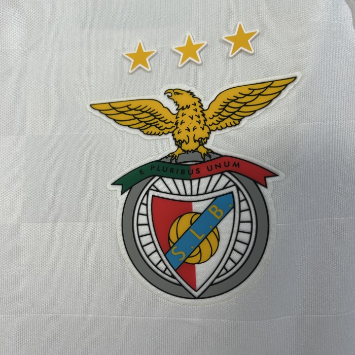 Fan Version 2025-2026 Benfica Away White Soccer Jersey Football Shirt