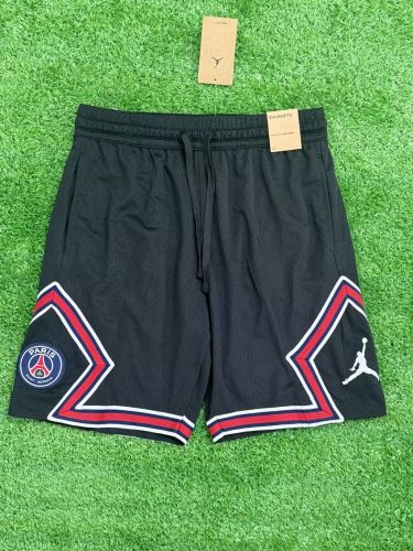 Fan Version 2025-2026 PSG AJ Black Soccer Shorts Football Shorts