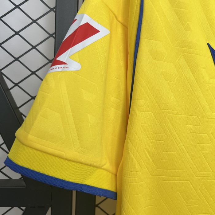 with LALIGA Patch Fans Version CADIZ 2025-2026 Cadiz Home Soccer Jersey Football Shirt