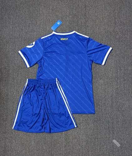 Adult Uniform 2025-2026 Real Madrid Third Away Blue Soccer Jersey Shorts Men's Football Kit