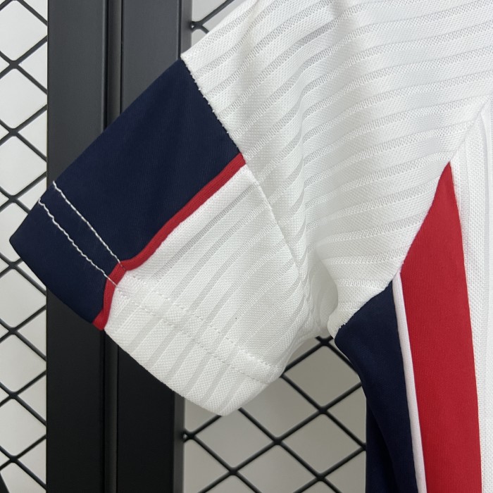 Adult Uniform Retro Jersey England 1998 Home White Soccer Jersey Shorts Vintage Football Kit
