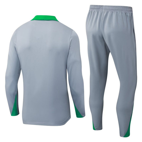 2025-2026 Nigeria Grey Soccer Training Sweater and Pants Football Kit
