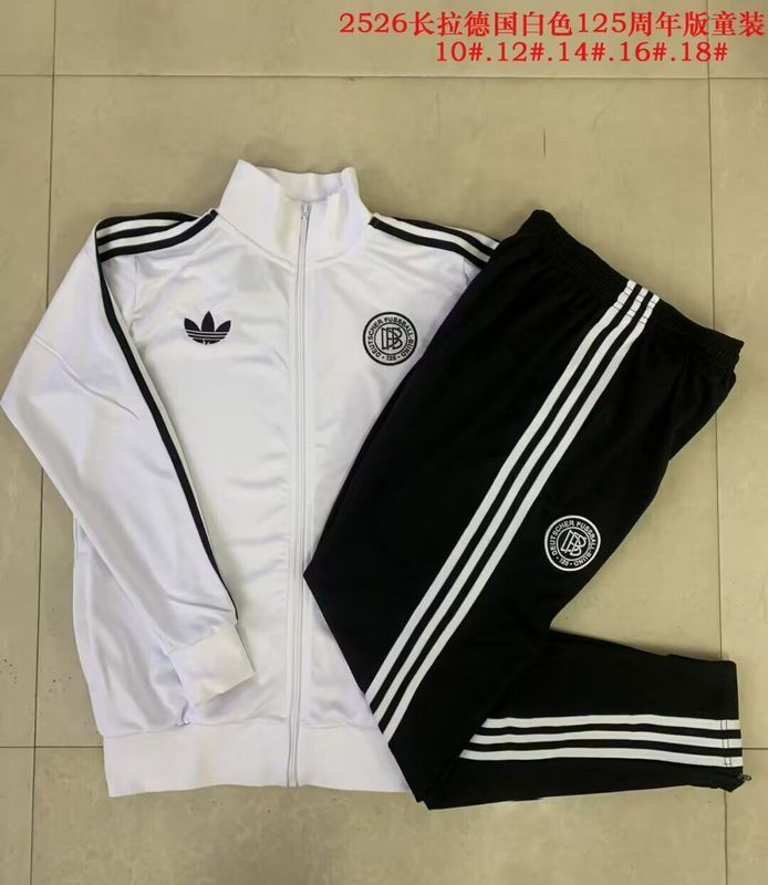 Youth 2025-2026 Germany 125th Anniversary White Soccer Training Jacket Football Jacket and Pants