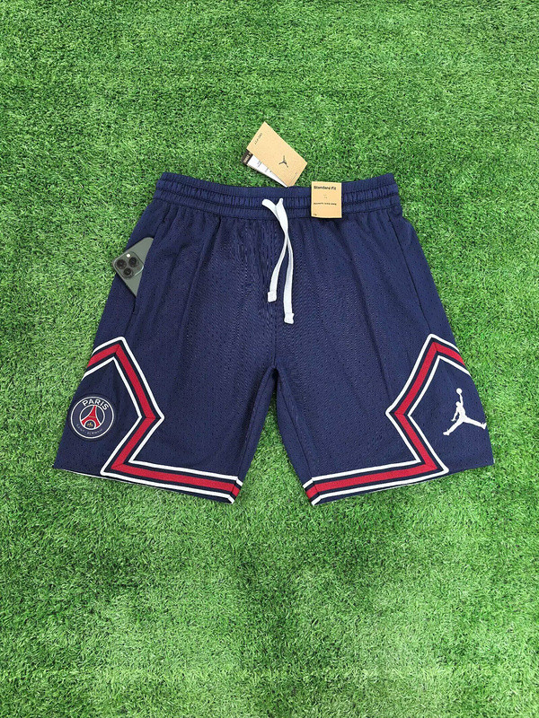 Fan Version 2025-2026 PSG AJ Dark Blue Soccer Shorts Football Shorts