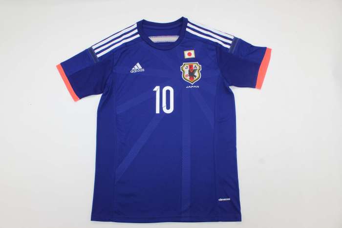 Retro Jersey Japan 2014 KAGAWA 10 Home Blue Soccer Jersey Vintage Football Shirt