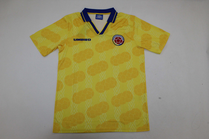Retro Jersey 1994 Colombia Home Soccer Jersey Vintage Football Shirt