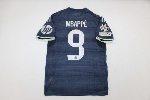 with Champions League Sleeve Badge & Intercontinental Cup Winners Badge Fans Version 2025-2026 Real Madrid MBAPPE 9 Away Soccer Jersey Real Football Shirt