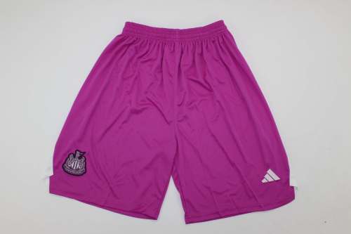 Fan Version 2025-2026 Newcastle United Purple Goalkeeper Soccer Shorts Football Shorts