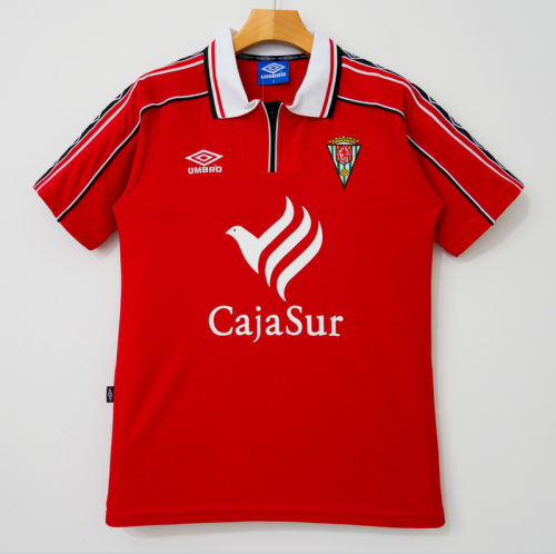 Retro Jersey 1999-2000 Córdoba Away Red Soccer Jersey Cordoba Football Shirt