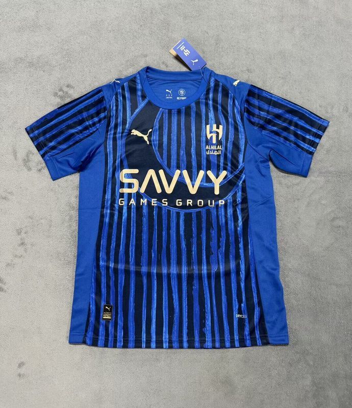 Fan Version 2025-2026 Al-Hilal Saudi Home Soccer Jersey Football Shirt